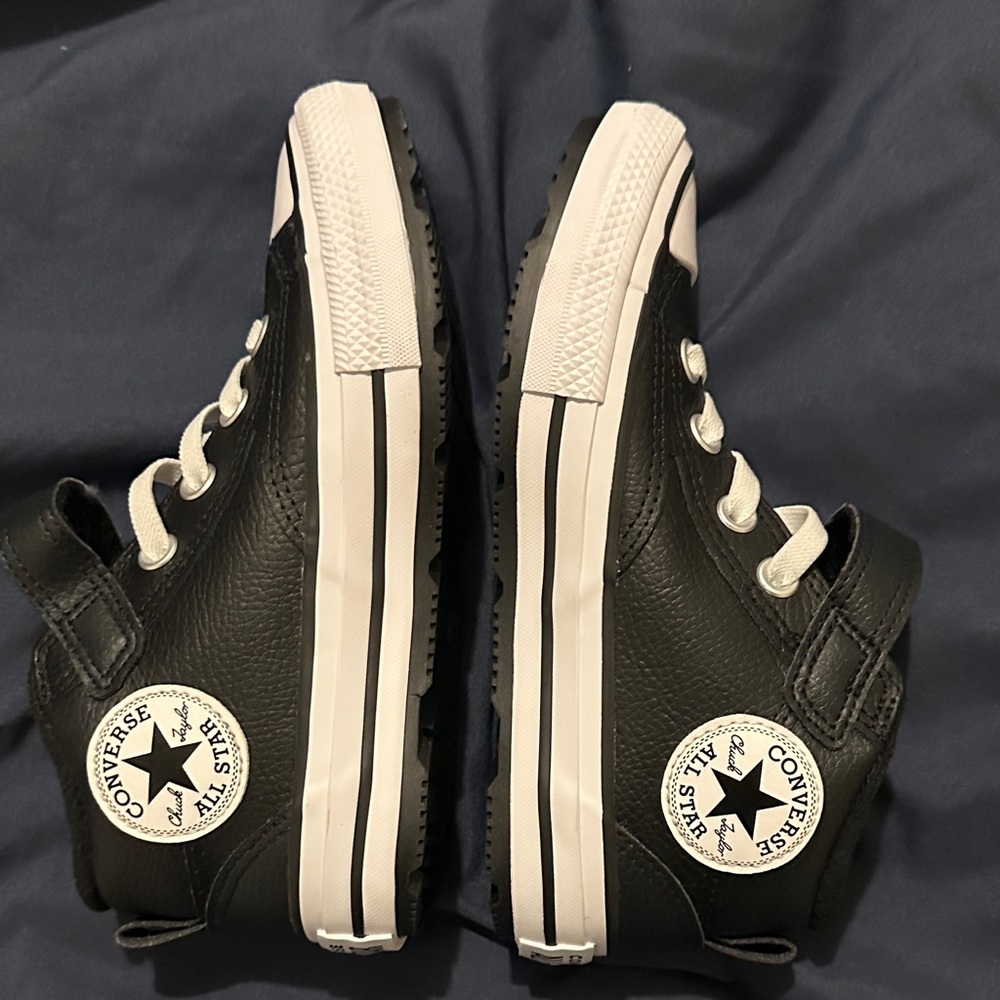 Converse Kids Black and White High-Top Sneakers
